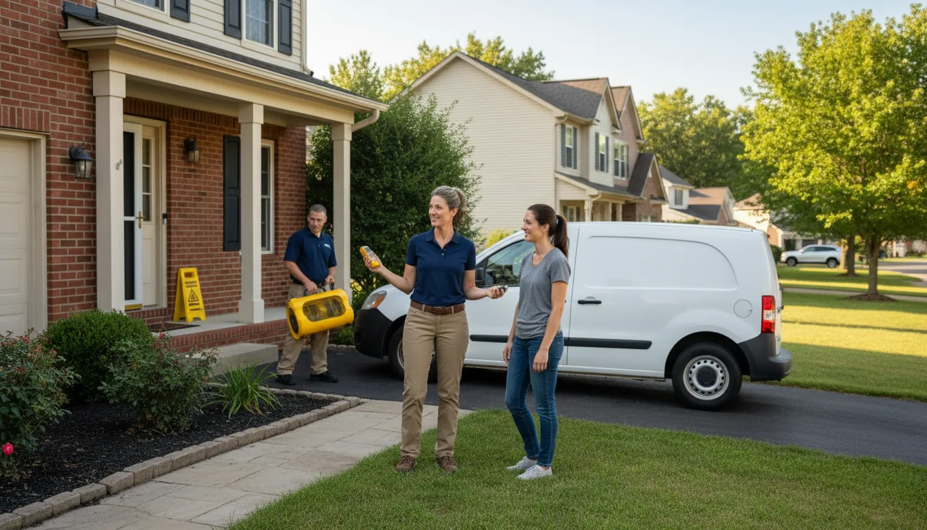 Water restoration image for Dehumidification And Cleanup Services in Baldwinville, MA